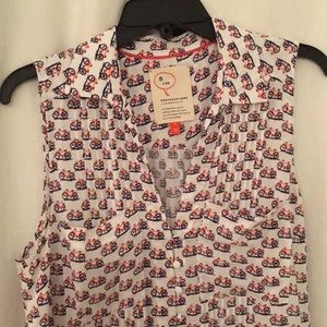 Anthropologie Colloquial Sleeveless Button-down